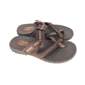 Skechers Reggae Trail Sandals Womens 9 Brown Strappy Hiking Granola Gorpcore